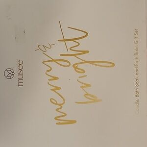 Musee Gift Box with Salt Soak, Bath Balm, Candle And Matches